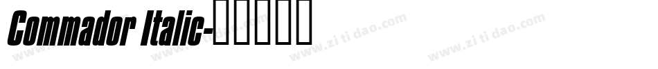 Commador Italic字体转换